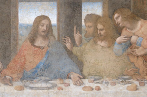 Cenacolo of Leonardo da Vinci - detail
