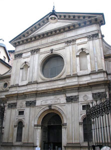 The church of Santa Maria at San Satiro in Milan