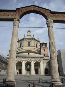 The Basilica of San Lorenzo Maggiore, the example of Roman and early Christian architecture in Milan