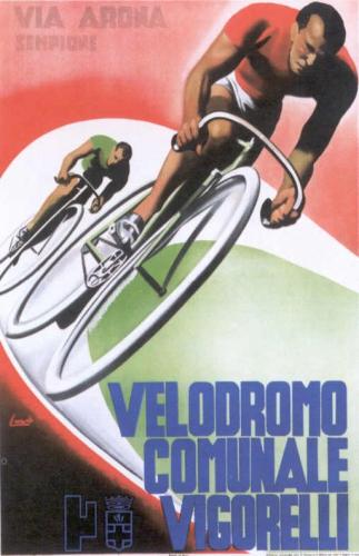 Cycle races in the velodromo Vigorelli, the most important velodromo of Italy in Milan